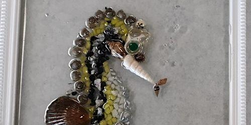 Serene Seahorse scene in resin with Beach Craft by Heather