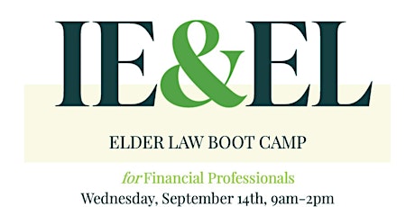 Elder Law Bootcamp Financial Advisors CE