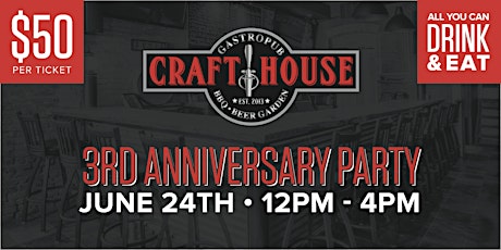 Craft House 3rd Anniversary party primary image
