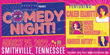 Harvester Event Center Presents Comedy Night with Caleb Elliott