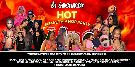 HOT FEMALE HIP HOP PARTY primary image