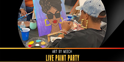 LIVE Paint Party w/Meech At The VA Black Business Expo