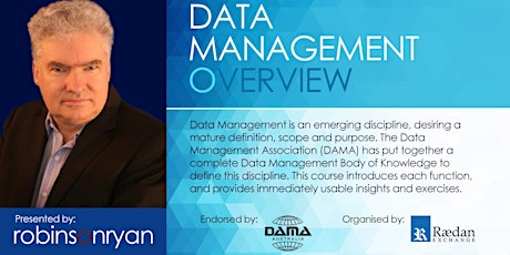 Canberra Training: Data Management Overview primary image