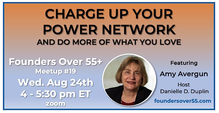 Founders Over 55+: Charge Up Your Power Network image
