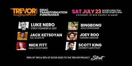 Trevor Project Drag Transformation Fundraiser