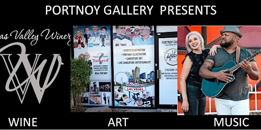 Wine Art and Music at Portnoy Gallery