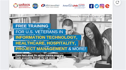 Free Vocational Training for Veterans  2022 - Virtual Informational