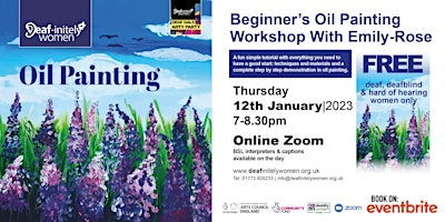 Deaf Art:  Beginners’ Oil Painting Workshop With  Emily-Rose