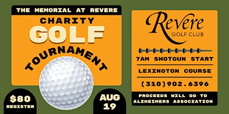 Memorial at Revere Golf Club Charity Golf Tournament