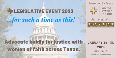 Texas United Women in Faith Legislative Event 2023