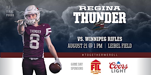 Regina Thunder VS Winnipeg Rifles