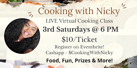 Cooking with Nicky - Virtual Cooking Class
