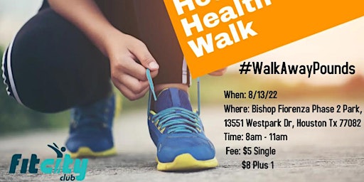 Houston10K Health Walk with theme: WalkAwayPounds