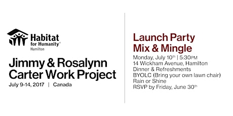 Jimmy & Rosalynn Carter Work Project - Launch Party Mix & Mingle primary image
