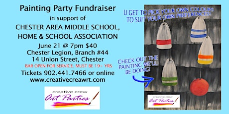 Paint Party Fundraiser for Chester Area Middle School, Home & School Association primary image