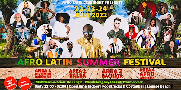 Afro Latin Summer Festival 2022 - 3 days - 4 area