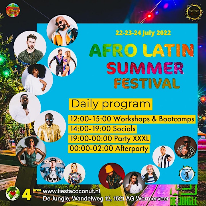 Afbeelding van Afro Latin Summer Festival 2022 - 3 days - 4 area