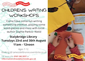 Children's Creative Writing Workshops - Stalybridge Town of Culture