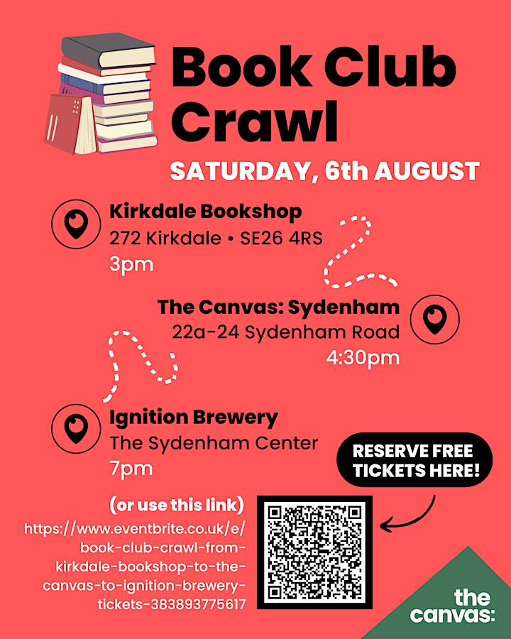 Book Club Crawl: From Kirkdale Bookshop, to The Canvas, to Ignition Brewery image