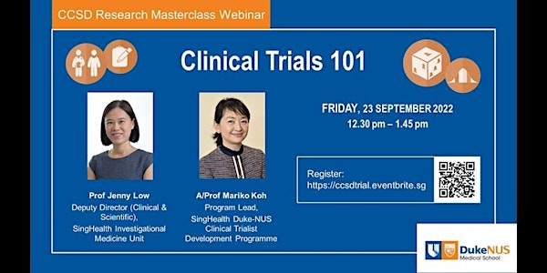 CCSD Research Masterclass Webinar: Clinical Trials 101