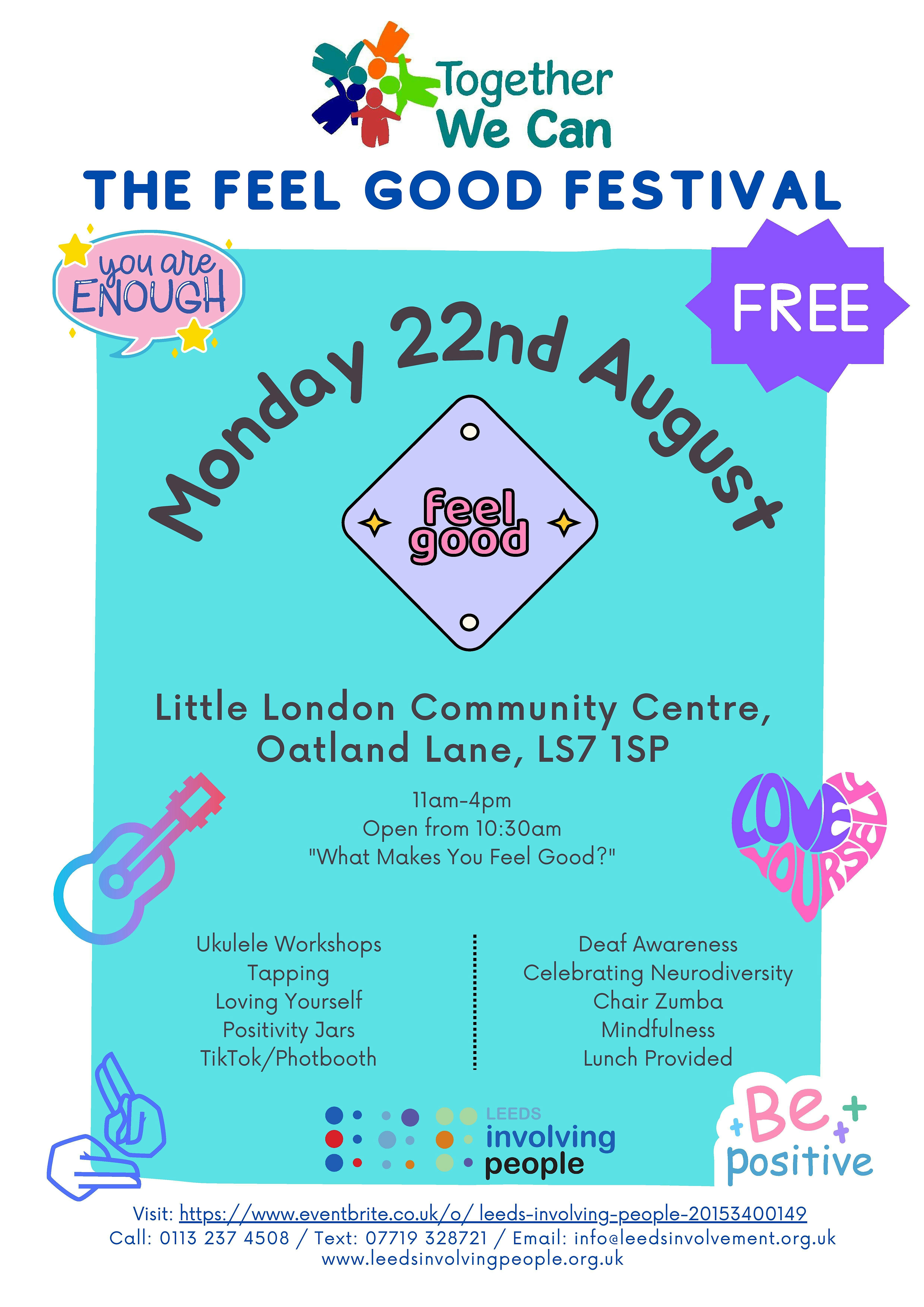 Feel Good Festival - Day One, 22 August | Event in Woodhouse | AllEvents.in