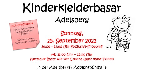 Kinderkleiderbasar Adelsberg - Herbst 2022