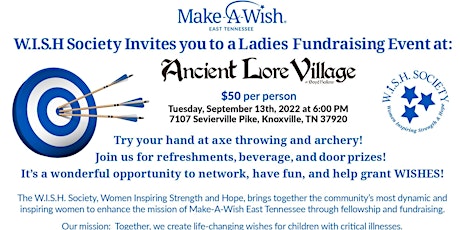 W.I.S.H. Society Ladies Fundraising Event at Ancient Lore Village