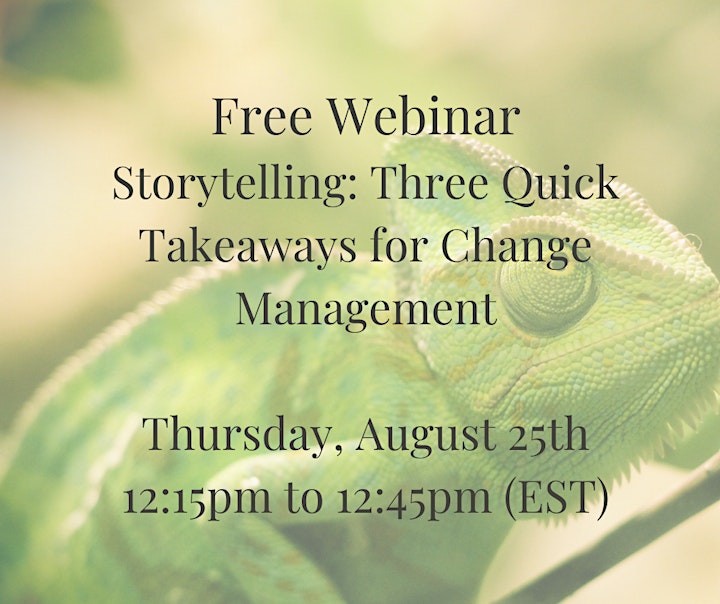 Storytelling: Three Quick Takeaways for Change Management image