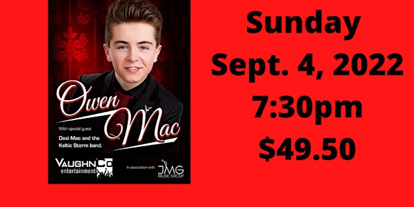 Owen Mac with special guest Desi Mac and the Keltic Storm Band