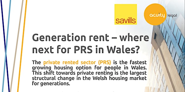 Generation rent – where next for PRS in Wales?