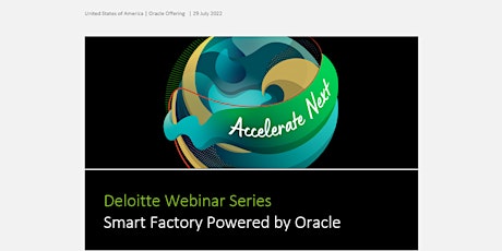 Smart Factory Powered by Oracle primary image