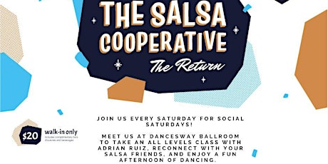 Salsa Class & Social every Saturday at The Salsa Cooperative Miami