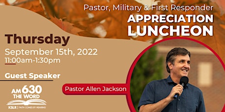 Pastor, Military & First Responder Luncheon