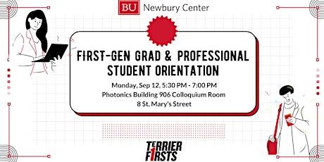 Welcome & Orientation for First-Generation Grad & Prof Students