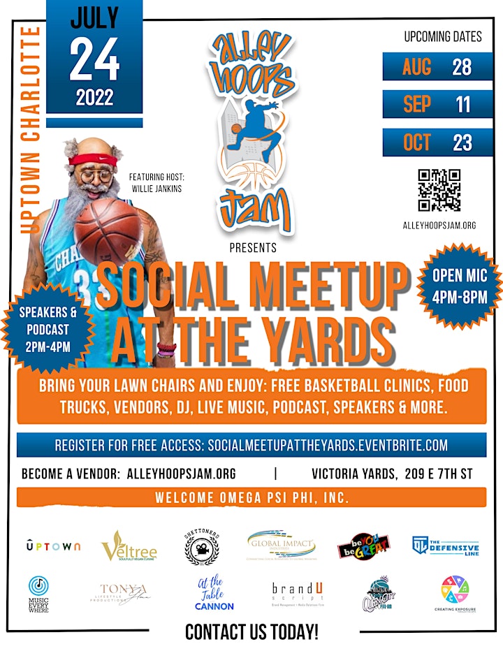 Alley Hoops Jam presents SOCIAL MEETUP AT THE YARDS image