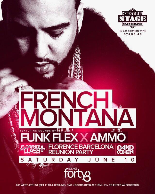 French Montana Live at Florence - Barcelona Stage 48 Reunion Party