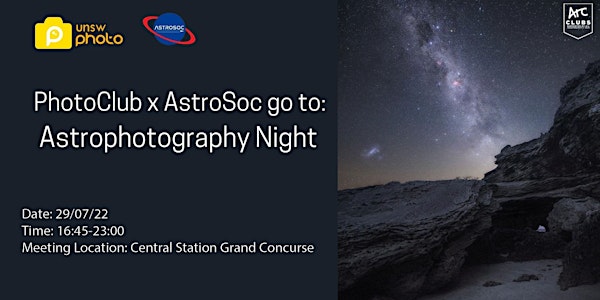 PhotoClub x AstroSoc Mount Kuring-Gai – Astrophotography Night