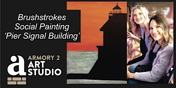 Brushstrokes  Social Painting - Grand Haven Pier Signal House