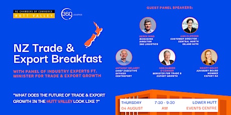 New Zealand Trade and Export Breakfast with Panel of Industry Experts 2022 primary image