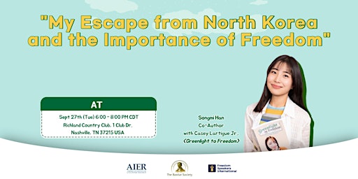 “My Escape from North Korea and the Importance of Freedom” with Songmi Han