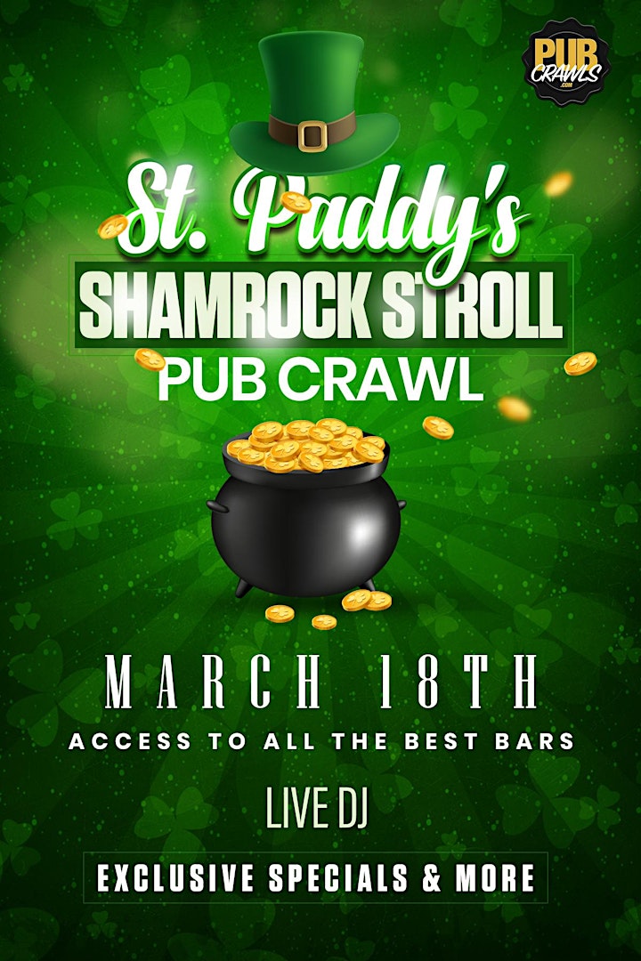 Detroit Shamrock Stroll St Patrick's Day Weekend Bar Crawl image