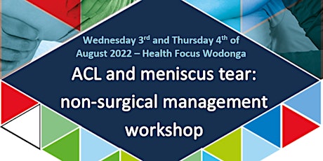 ACL and meniscus tear recovery without surgery - 7 hour workshop primary image