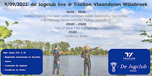Slotevent open water Triatlon Vlaanderen - geen lid Triatlon Vlaanderen