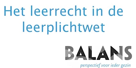 webinar Leerrecht en Passend Onderwijs + ALV Balans