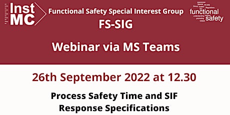 Process Safety Time and SIF Response Specification
