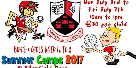 Whitehall Colmcille Gaa Junior Summer Camp 2017 (Age 4 to 8 ) primary image
