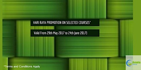  'Hari Raya Puasa Promotion' to enjoy very special course fees* primary image
