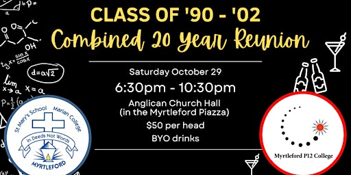 Myrtleford Class of '90-'02 Combined 20-Year Reunion