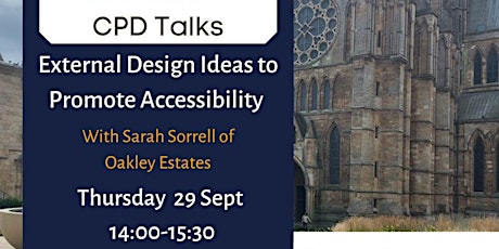 CPD TALK External Design Ideas to Promote Accessibility