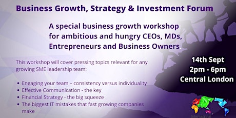 Business Growth, Strategy & Investment Forum